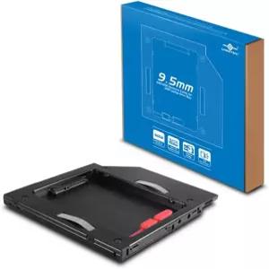 9.5mm ODD 노트북 드라이브 베이용 VANTEC SSD/HDD 알루미늄 캐디