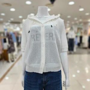 망사짜임 후드베스트 DSBPKV710DG