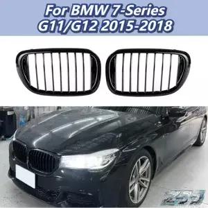 BMW 7시리즈 G/G2 205208용 프론트 범퍼 그릴 글로시 블랙 싱글 라인 레이싱 어퍼 교체 튜닝