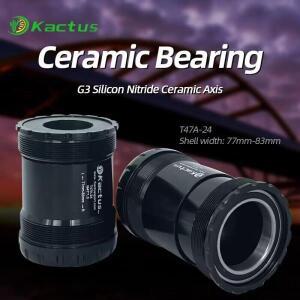 자전거 밑면 브래킷 T47A-24mm 축 세라믹 베어링 77-83mm 쉘 폭 요소/Shimano/SRAM 등 크랭크 중앙 운동에
