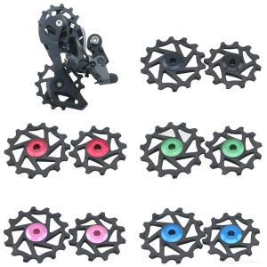 12/14T 리어 디레일러 풀리/조키 휠 세라믹 베어링 (SRAM XX1 Eagle X01 XTR Shimano M8000 자전거 장식 부