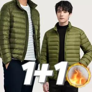 아우터 겨울 근무복 겨울패딩 경량패딩 방한 이너 1+1 남자 숏패딩 경량