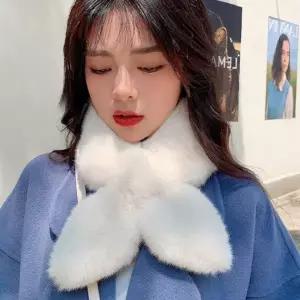 밍크 쁘띠 넥워머 머플러 목감싸개 캐시미어 목도리 겨울 퍼머플러