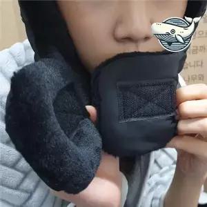 따뜻한 방한모 모자 블랙 겨울철 외출 필수