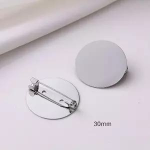DIY 원형 브로치 만들기 재료 대형 30mm [AYW259]