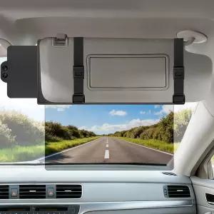 차량용 Veharvim Sun Visor Extender 편광 UV400 PC 렌즈 사이드 선쉐이드 스트랩 및 조정기 Blocker