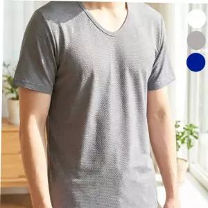 반소매쿨티 남성 인견 반팔 런닝 쿨러닝 U넥 메리야스