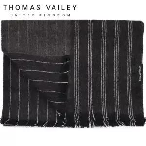 [THOMAS VAILEY] 캐시미어 블렌드 울머플러 리버서블 스트라이프 브라운