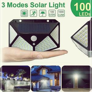 LED 태양광 센서등 벽등 정원등 조명등 100구