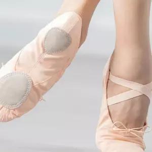 (다올)발레슈즈 여성 X자형 밴딩 천 무용토슈즈 무용양말