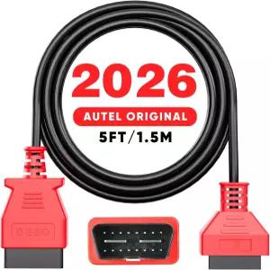 Autel OBD2 OBDII 연장 케이블 5피트 150만 16핀 II 남성 대 여성 익스텐더 자동차 2 진단 코드 어댑터