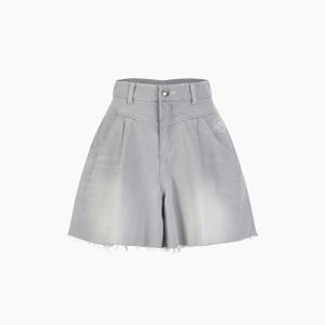 [AK분당점] [에고이스트] [BLUE LABEL] 턱 플레어 자수 데님숏츠 ES2ODQ02
