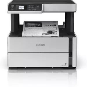 이더넷 플러스 2년 무제한 잉크* 흰색이 포함된 Epson EcoTank ET-M2170 무선 모노크롬 올인원 슈퍼탱크