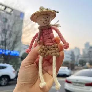 걱정인형 허수아비 마크라메 만들기 DIY 키트 5컬러 걱정인형만들기 마크라메diy