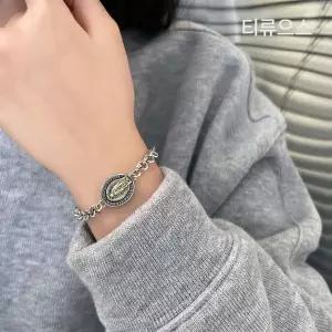 천주교용품 과달루페 성모상 은 팔찌 성물 묵주 복고풍