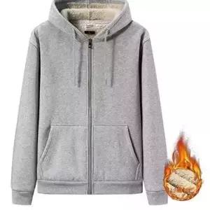 남성 데일리 루즈핏 캐주얼 기모 소재 후드 집업-WD682BC
