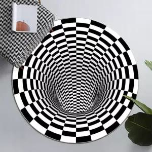 홀인 3D 입체 착시매트(120cm) 트릭아이 러그