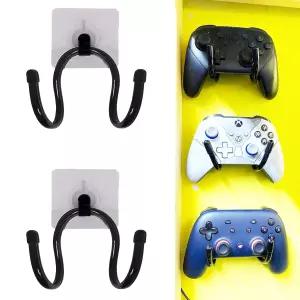 Xbox One PS4 스위치 프로용 범용 접착 게임 컨트롤러 정리함 벽걸이 및 클립 - 헤드폰 홀더 설치하기 쉬운