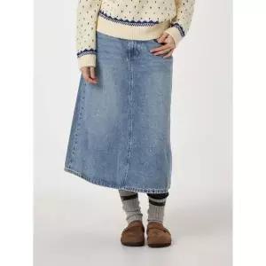 후아유 Long Denim Skirt WHWJF4955F