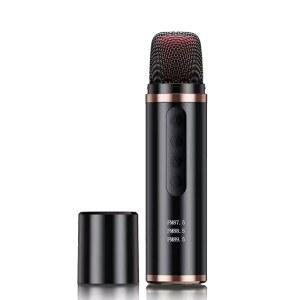 스탠딩마이크 휴대용 차량용 미니 가라오케 방송 마이크 플레이어 노래 FM 무선 블루투스 장비