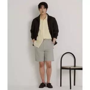 매장정품 빈폴 BEANPOLE MEN 나일론 하프 팬츠 라이트 그레이 BC6425C182 307118