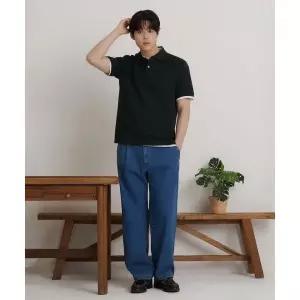 매장정품 빈폴 BEANPOLE MEN 피케 칼라넥 반소매 티셔츠 그린 BC6242E71M 306998