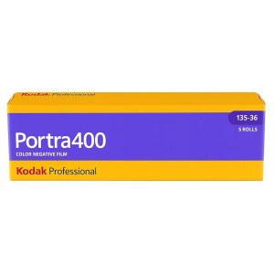 KODAK PHORTRA 400 프로페셔널 ISO 400 35MM 36 노출 컬러 네거티브 필름(팩당 5롤)