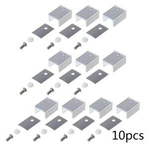 알루미늄 TO 220 방열판 220 방열판 트랜지스터 라디에이터 TO220 쿨러 냉각 20x15x10mm