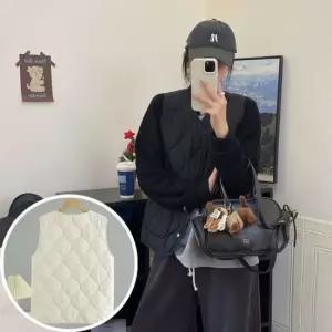 오너클랜 조끼 가을 겨울 경량 패딩 보온 방한 홈웨어 여성아우터조끼 여자조끼 여성레이어드조끼