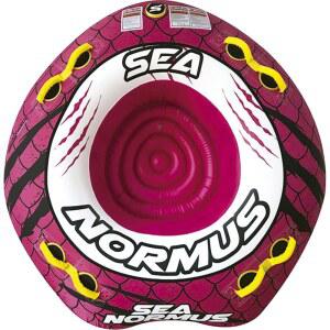 SEACHOICE SEA-NORMUS 견인 튜브, 오픈 탑 바닥, 쿠션 보트 X 에어 4인용, 175.3CM DS-1N