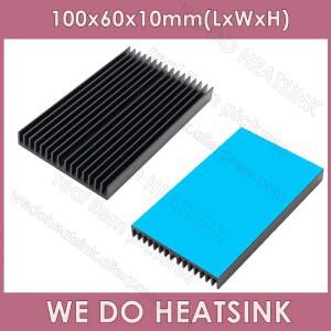 WE DO HEATS NK LED 전자 집적 회로 쿨러용 알루미늄 방열판 열 패드 라디에이터 포함 또는 미포함 100x60x10mm
