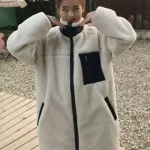 [하프클럽/알티피아]플리스 자켓 롱 양털 점퍼 후리스 아우터