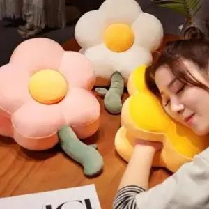키밍 플라워 낮잠 쿠션 사무실 베개 팔쿠션 편안한 수면용