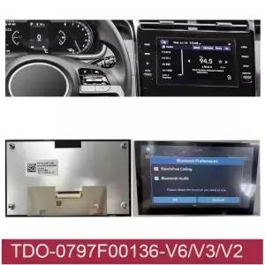 기아 현대 내비게이션용 LCD 디스플레이 화면 LMB5F00136 TDO0797F00136V2 LMB5F00136V3BL