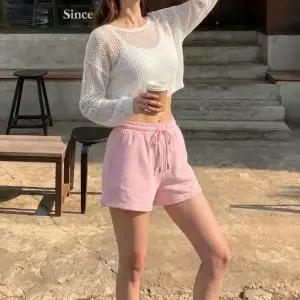 [신세계라이브쇼핑][옷자락] 여자 여름 데이트룩 베이직 밴딩 면혼방 바지