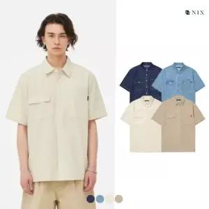 NIX유니 D톤M톤코튼 컬러 워싱 반팔셔켓 4COLOR LNSMCJV701M