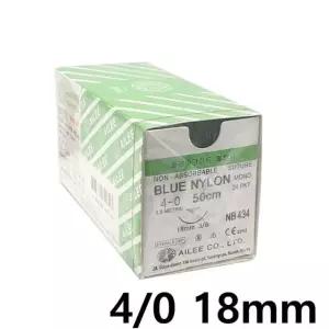 아이리 나이론봉합사 NB434 4/0 18mm 3/8 50cm 24개입