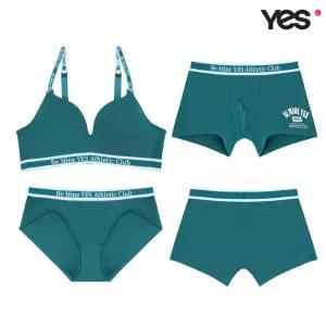 [롯데백화점]예스 애슬래틱 클럽 그린 커플속옷SET YSWBZ809YSWPZ809YSMDZ809