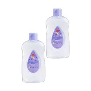 존슨즈 부드러운 끈적임없는 피부보습 릴리프 바디오일 베드타임 베이비 500mL 2개
