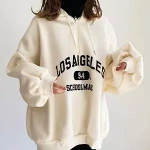 기모 반집업 후드티 겨울 데일리 오버핏 프린팅 긴팔티셔츠