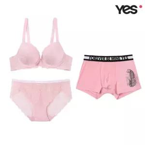 [롯데백화점]예스 핑크 레이스 커플속옷SET1 YSWBZ417YSWPZ417YSMDZ417