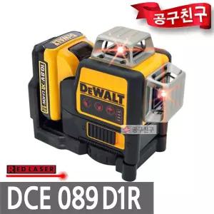 디월트 DCE089D1R 레드 레이저 레벨기 10.8V 2.0Ah 배터리 1개 수평기 적색 라인