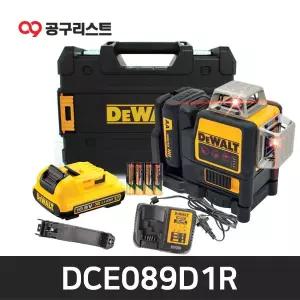 [디월트] DCE089D1R 10.8V 2.0Ah 충전레벨기세트 (레드)