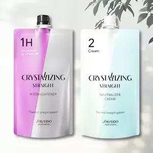 시세이도 매직약 400g 크리스탈라이징 스트레이트 볼륨 곱슬 셀프 매직 남자 다운펌 미용실