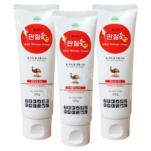 HOT관절애 튜브형(120g)x3개 마사지크림