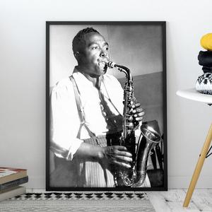 찰리파커 (Charlie Parker) 색소폰 포스터 브로마이드 사진 액자