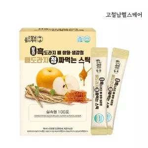 [고철남헬스케어] 발효 흑도라지 배 쌍화 생강청 배도라지청 짜먹는스틱 10ml x 100포 실속형