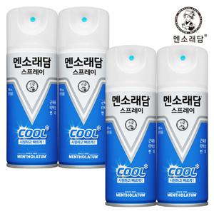 멘소래담 스프레이 에스 쿨타입 파스 180ml x4개
