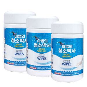 마법의 청소박사 150매 3통 크리너 청소 물티슈