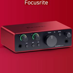 스칼렛솔로 4세대 Focusrite Scarlett Solo 4th Gen 국내정품(XLR암수케이블+총알짹포함)